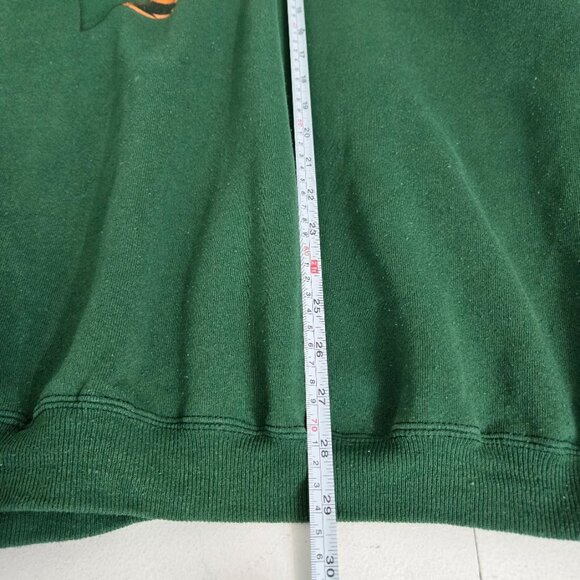 Vintage Disney Winnie The Pooh Tigger Crewneck Sweatshirt Sz XL Green Oversized - Picture 7 of 9